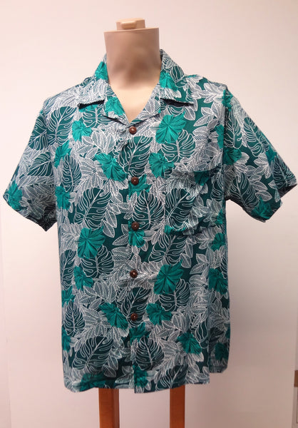 Men's Aloha Shirt - Monstera - Green