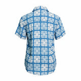 Marina Patchwork Quilt Camp Blouse