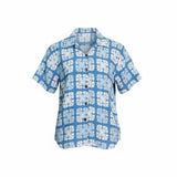 Marina Patchwork Quilt Camp Blouse