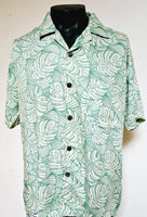 Men's Aloha Shirt - Abundance Pastel -- Green - Blue