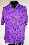 Men's Aloha Shirt - Abundance Bright --- Red/Orange-Turquoise-Purple