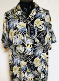 Men's Aloha Shirt - Sprinkle -----Teal/Lavender--Black/Gold