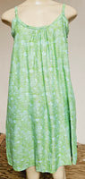 Ladies Leilani Dress - Hibiscus Lines- - Lime - Rust - Green/Black