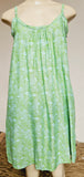 Ladies Leilani Dress - Hibiscus Lines- - Lime - Rust - Green/Black