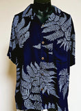 Men's Aloha Shirt - Palapalai ---  Black -- Navy Blue -- Olive Green