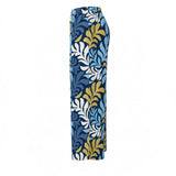 Navy & Blue Nui Loa Tropical Wide-Leg Palazzo Pants