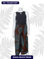 Ladies Palazo Pants - Palapalai - Black/Brown, Black/Grey, Brown/Blue, Olive