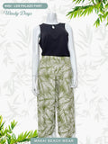 Ladies Palazo Pants - Windy Days - Black & Sage