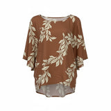 Clay Maile Lei Tropical Floral Tunic Top