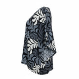Black Nui Loa Tropical Tunic Top