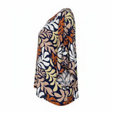 Rust Nui Loa Tropical Tunic Top