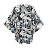 Black & Gold Sprinkle Tropical Floral Tunic Top