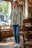 Sage Windy Days Tropical Tunic Top