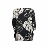 Black Ying Yang Tropical Tunic Top