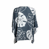Silver Ying Yang Tropical Tunic Top