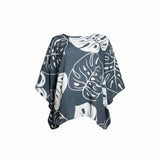 Silver Ying Yang Tropical Tunic Top