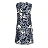 Black Nui Loa Tropical A-line Dress