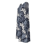 Black Nui Loa Tropical A-line Dress