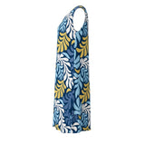 Turquoise Nui Loa Tropical A-line Dress