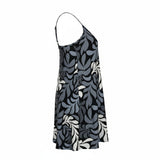 Black Nui Loa Print Leilani Dress