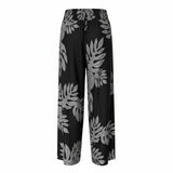 Black Breadfruit Smocked Wide-Leg Pants