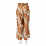 Clay & Ivory Maile Lei Smocked Wide-Leg Pants