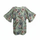 Mint Aulii Tropical Floral Tunic Dress