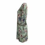 Mint Aulii Tropical Floral Tunic Dress
