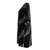 Black Ti-Pi Tropical Lei Tunic Dress