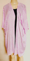 Kimono Beach Cover up -- Ohana --- Black - Red - Sky Blue - Lavender - Pink