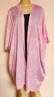 Kimono Beach Cover up -- Ohana --- Black - Red - Sky Blue - Lavender - Pink