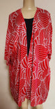 Kimono Beach Cover up -- Ohana --- Black - Red - Sky Blue - Lavender - Pink