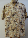 Vintage Riggers Mens Aloha Shirt - Large